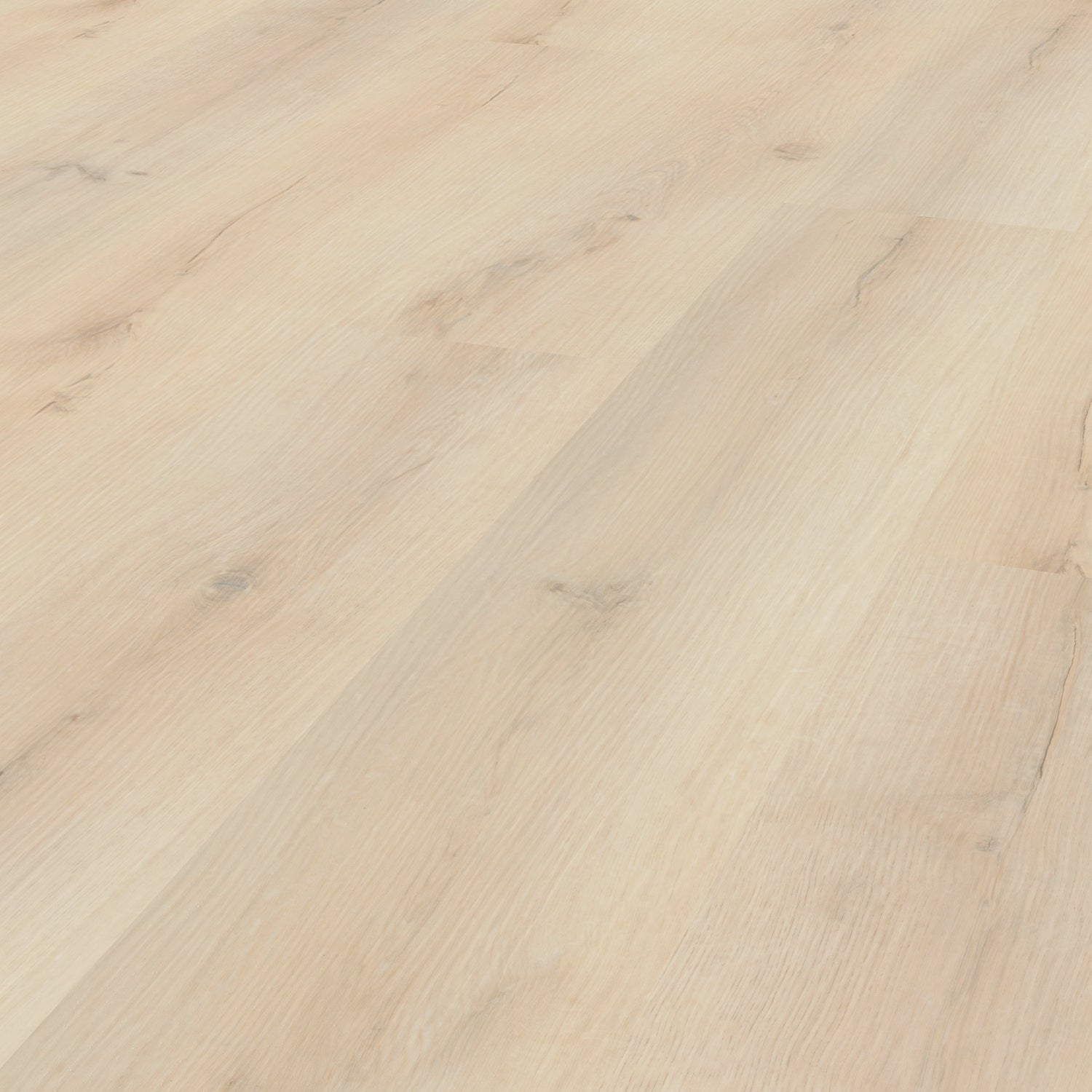 Klick-Vinylboden hell beige ruhige Struktur