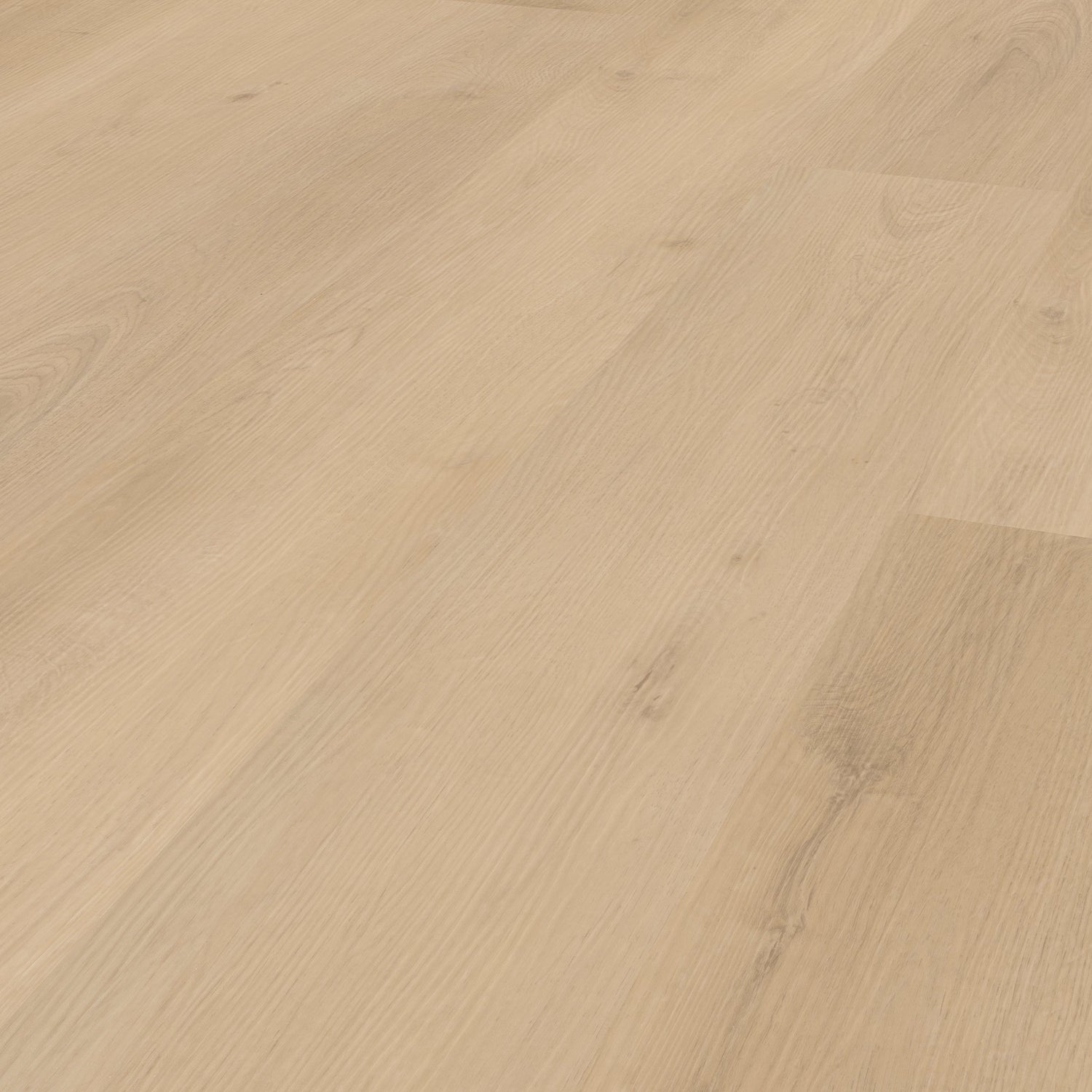 Klick-Vinylboden Beige Hellbraun mit ruhiger Struktur