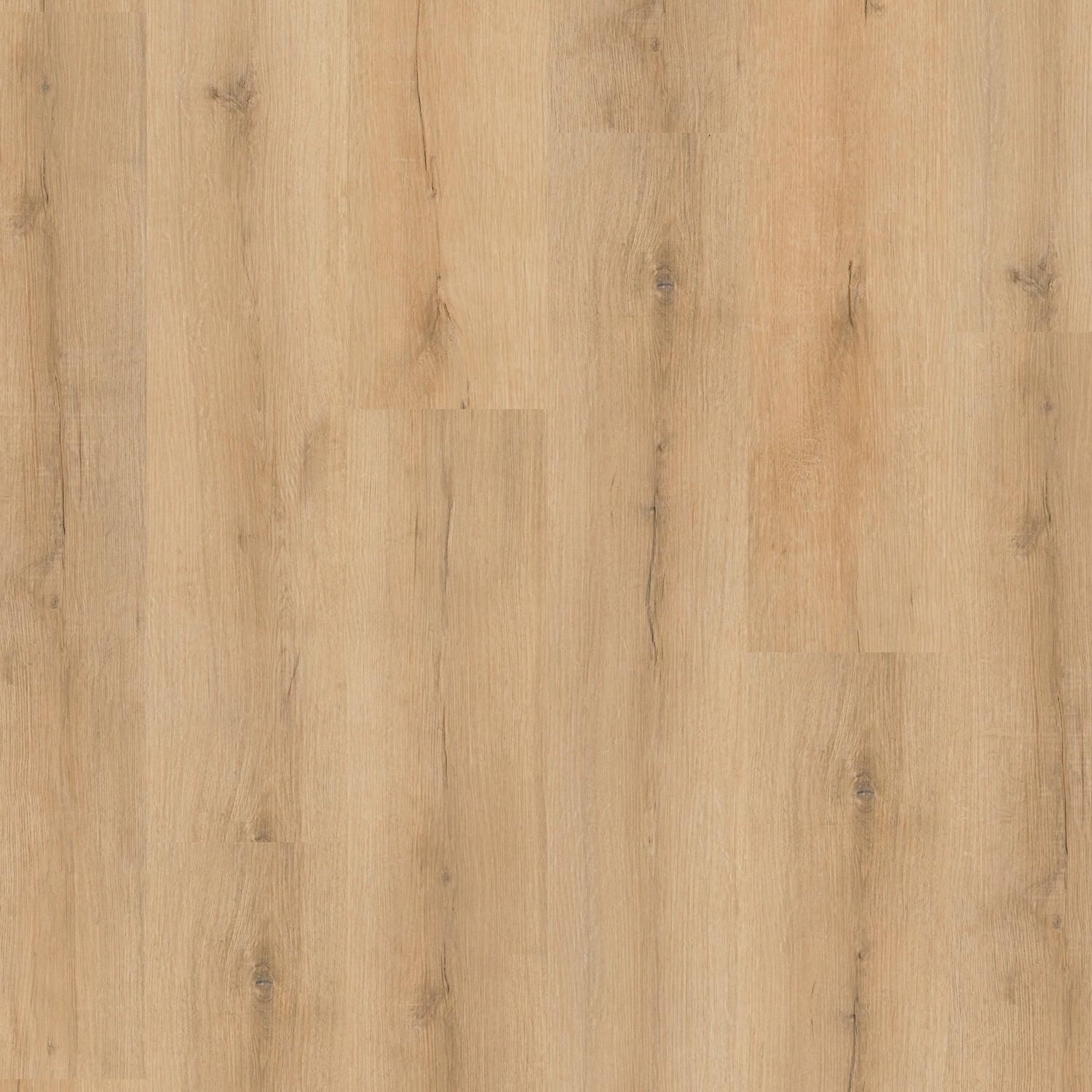 Klick-Vinylboden Eiche hellbraun mit wenigen Ästen
