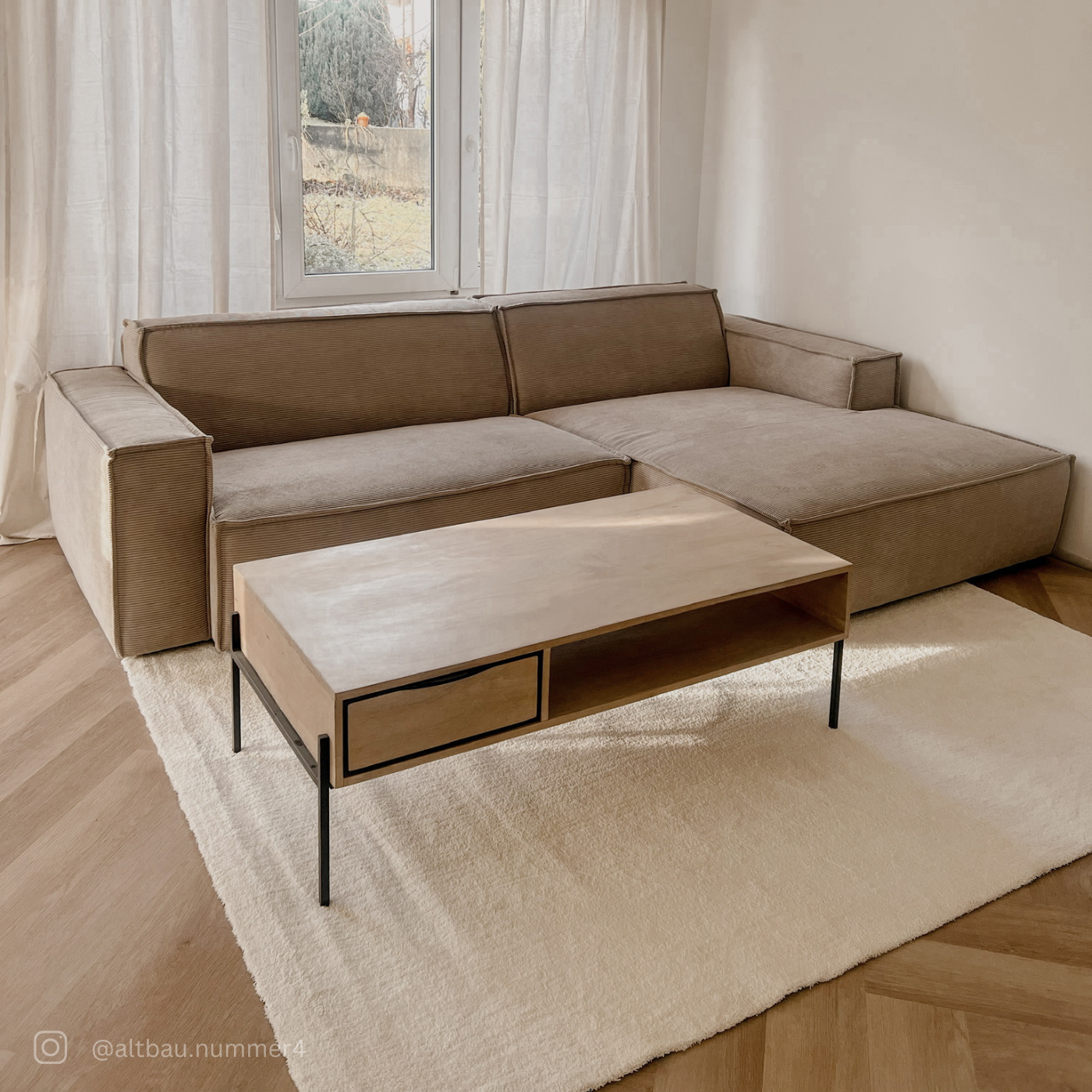 »Eiche Oleander« Fischgrät Klebevinyl 1m²