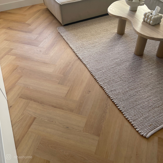 »Eiche Papaya« Fischgrät Klebevinyl 1m²