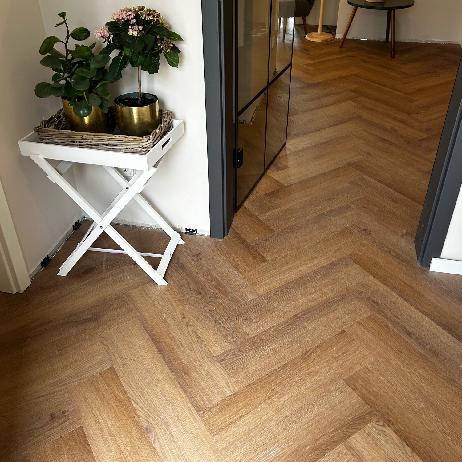 »Eiche Begonia« Klick-Vinylboden Fischgrät 1m²