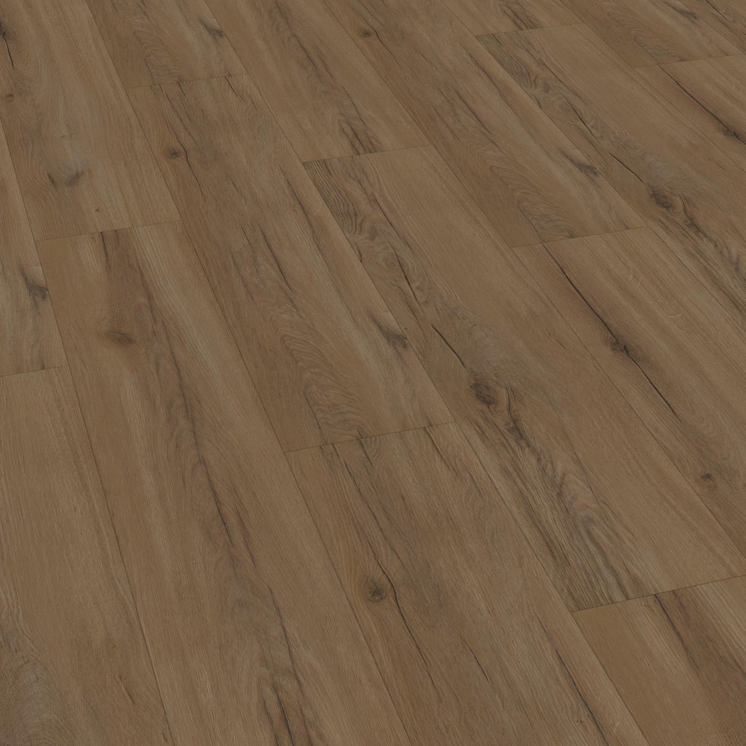 Klick-Vinyl in brauner Holzoptik