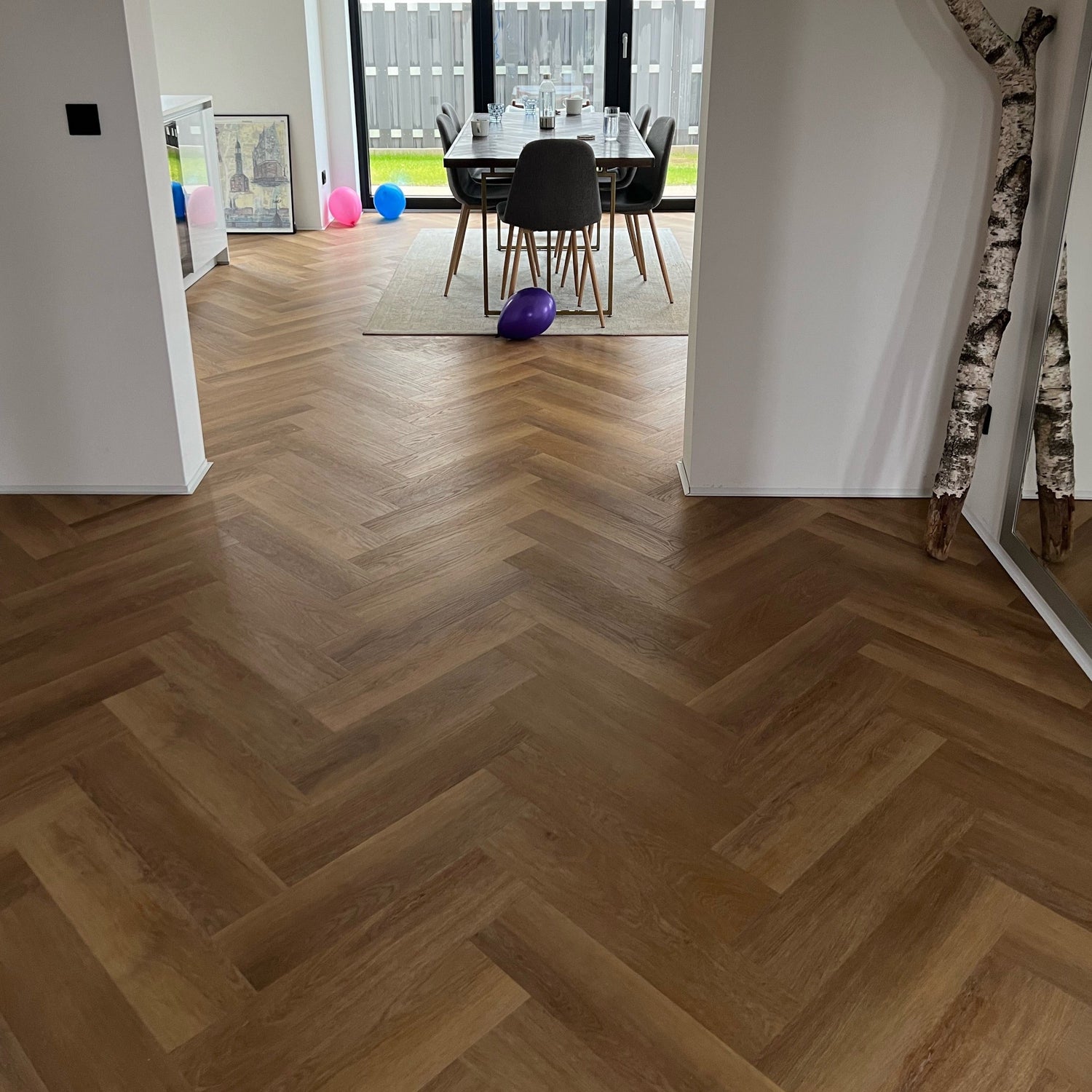 »Eiche Calathea« Fischgrät Klebevinyl 1m²