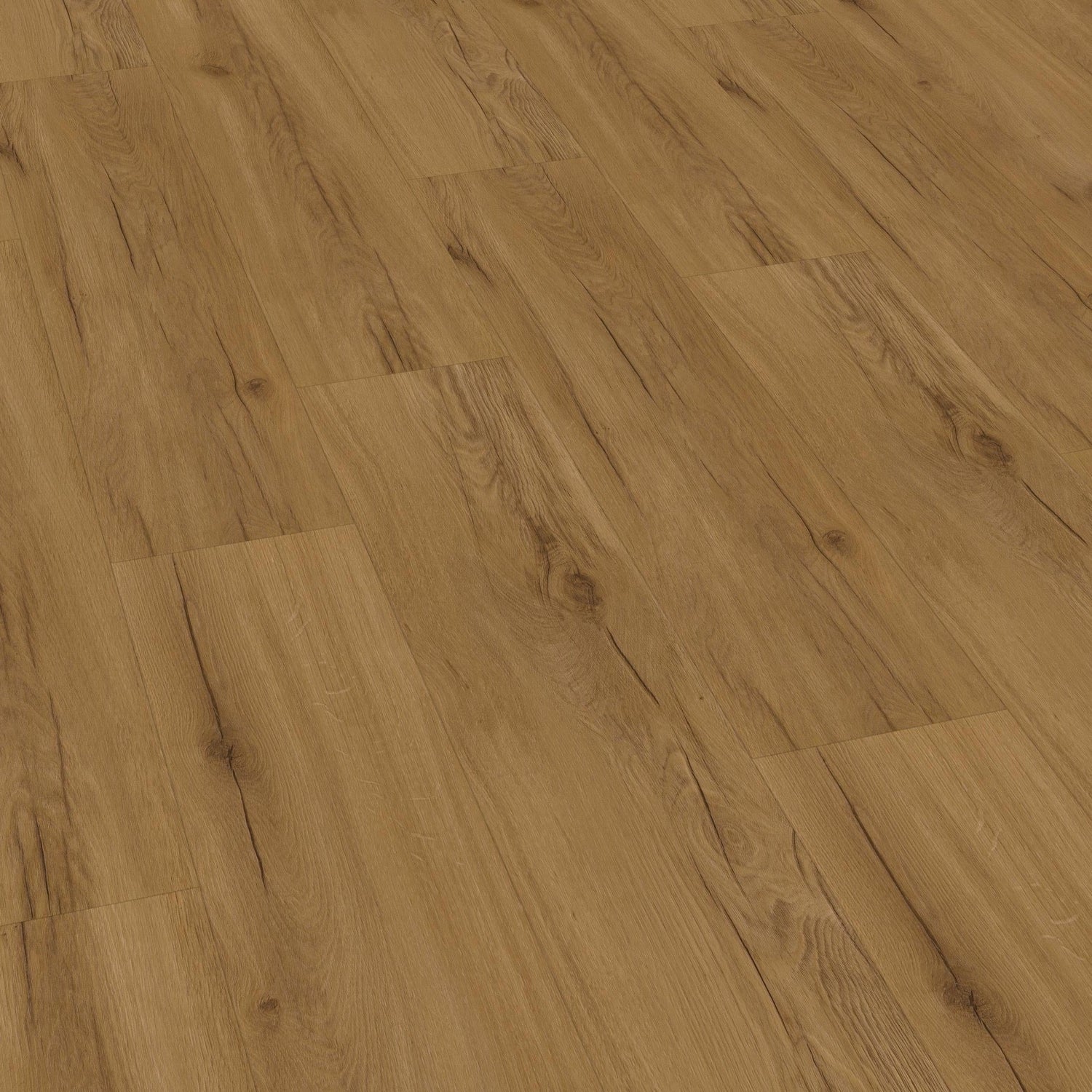 Klick-Vinyl in holzbrauner Holzoptik