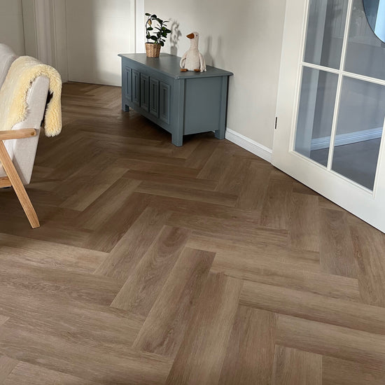 »Eiche Oleander« Fischgrät Klebevinyl 1m²