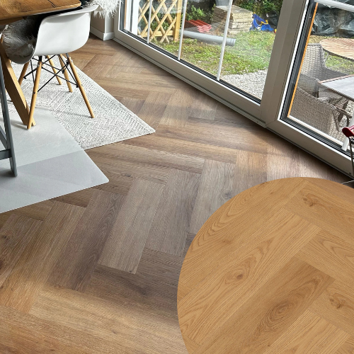 Kostenlose Fischgrät & Holzoptik-Musterbox (Klick-Vinyl)