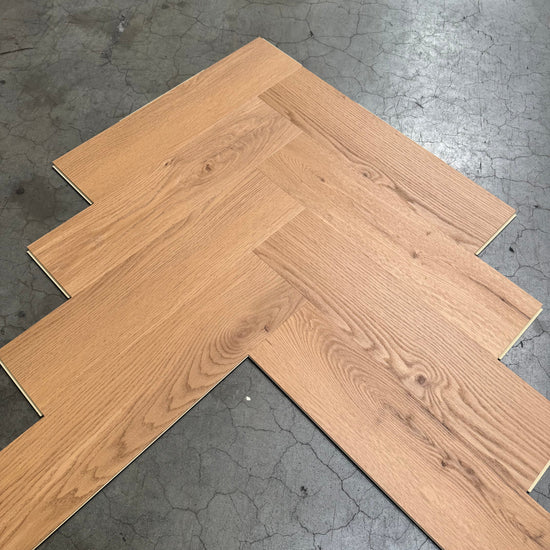 »Honey Oak« Premium Klick-Vinyl Fischgrät 1m²