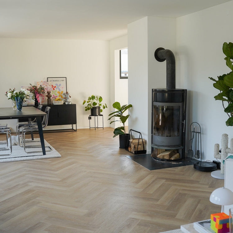 »Eiche Oleander« Fischgrät Klebevinyl 1m²