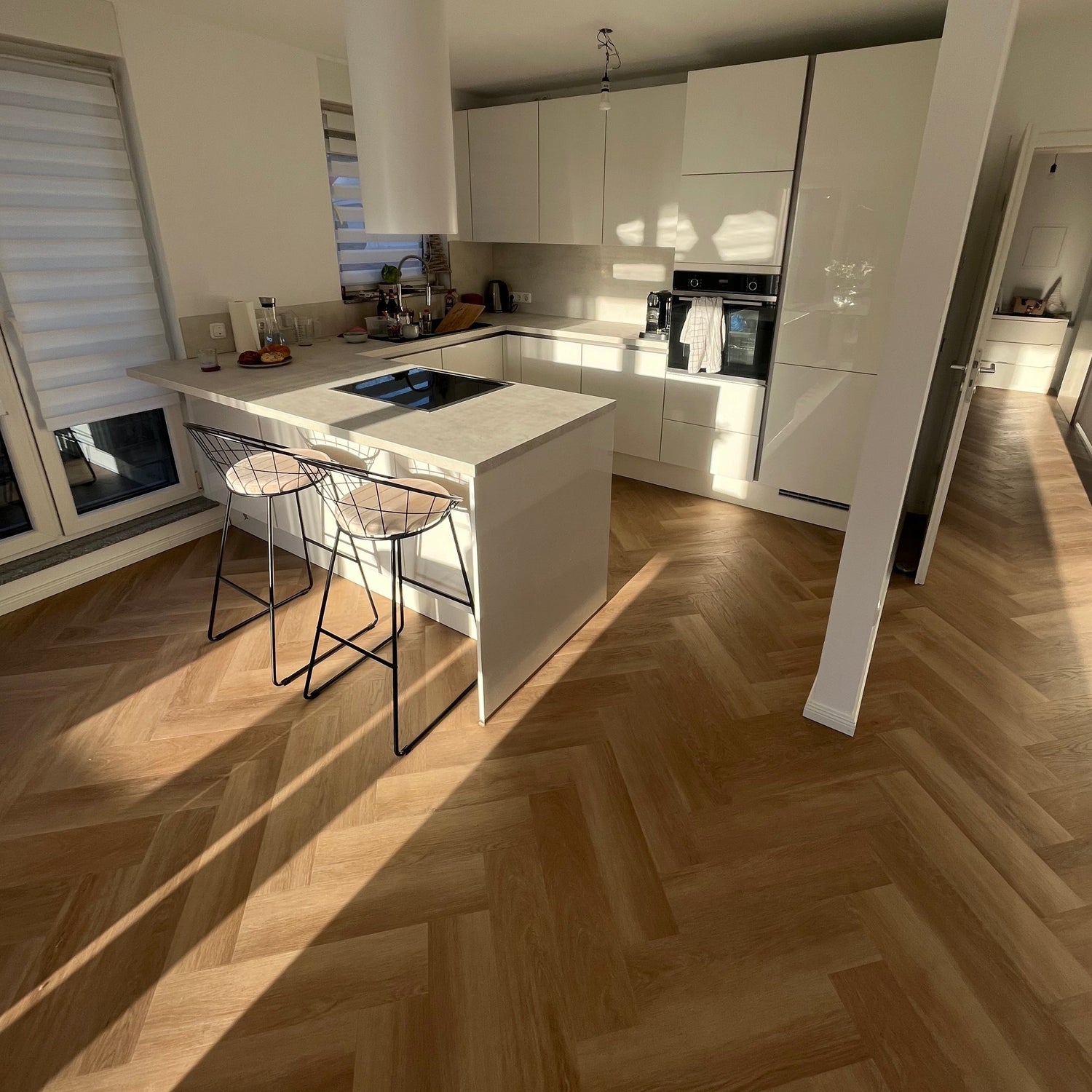 »Eiche Oleander« Fischgrät Klebevinyl 1m²