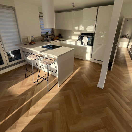 »Eiche Oleander« Fischgrät Klebevinyl 1m²