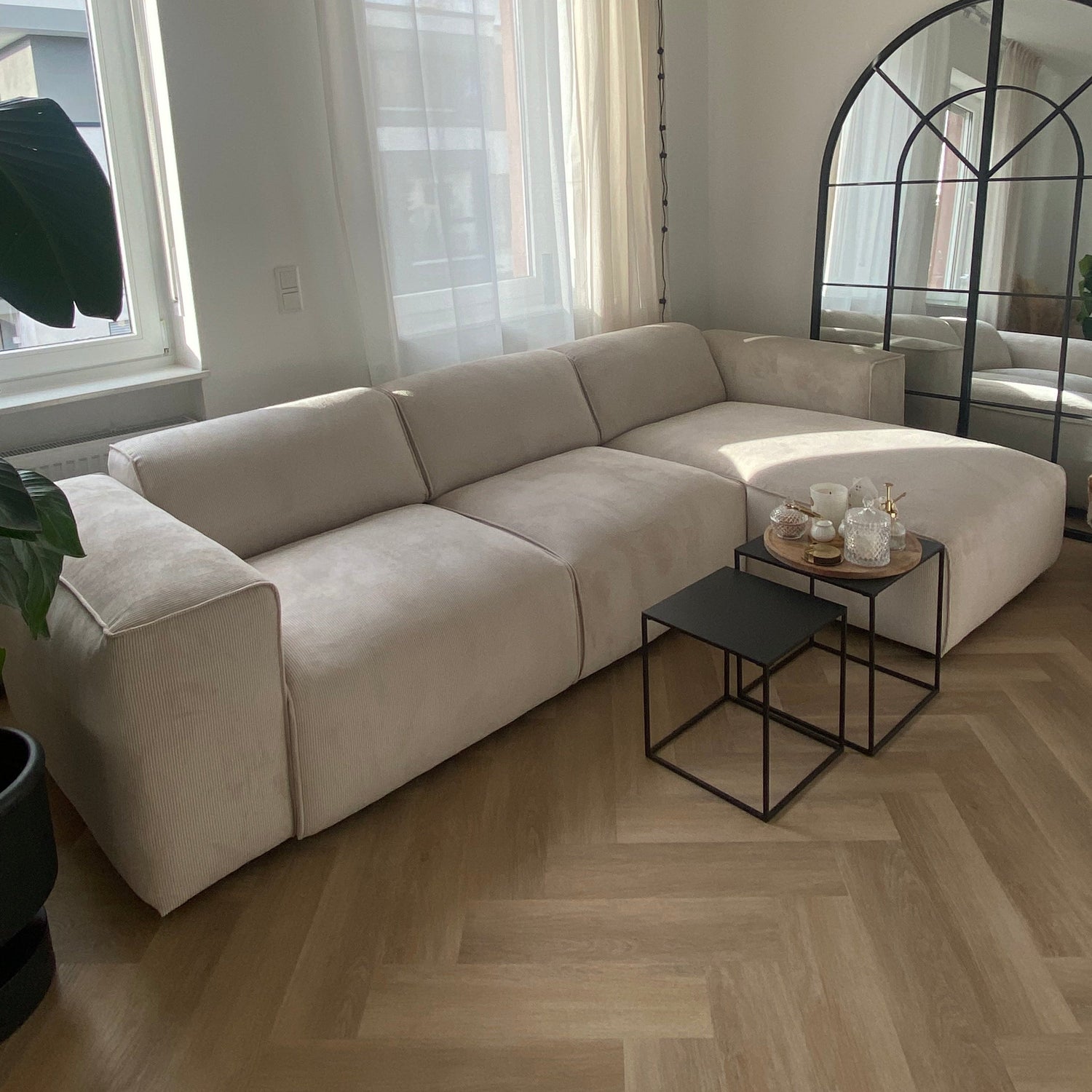 »Eiche Oleander« Fischgrät Klebevinyl 1m²