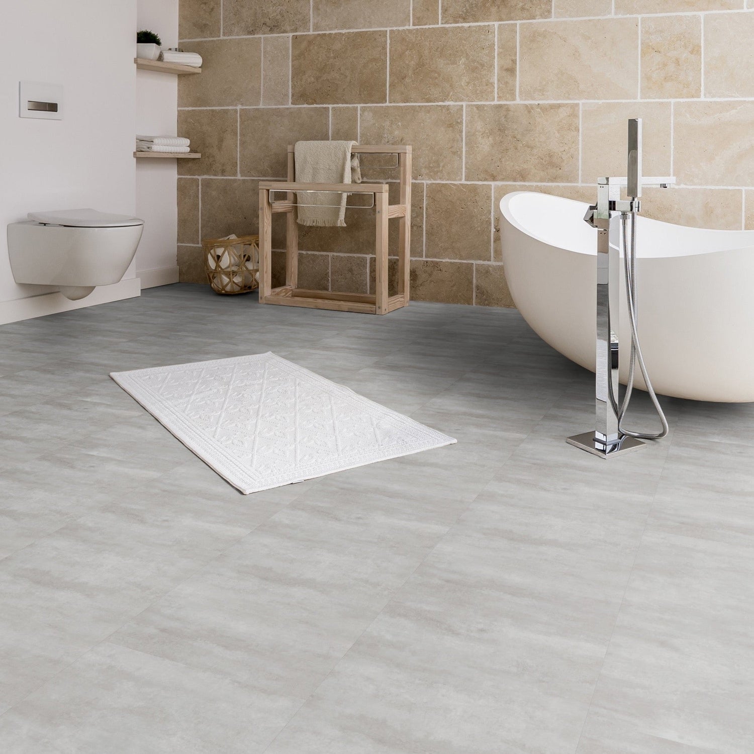 »Silver Rock« Premium Klick-Vinyl 1m²