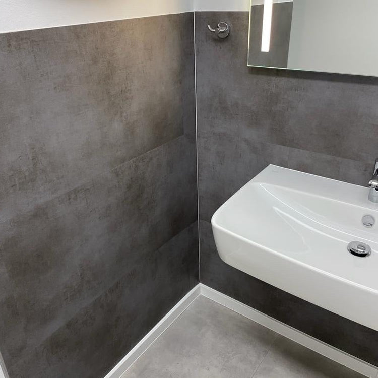 Teide Klebevinyl Unique Fliesenoptik Badezimmer