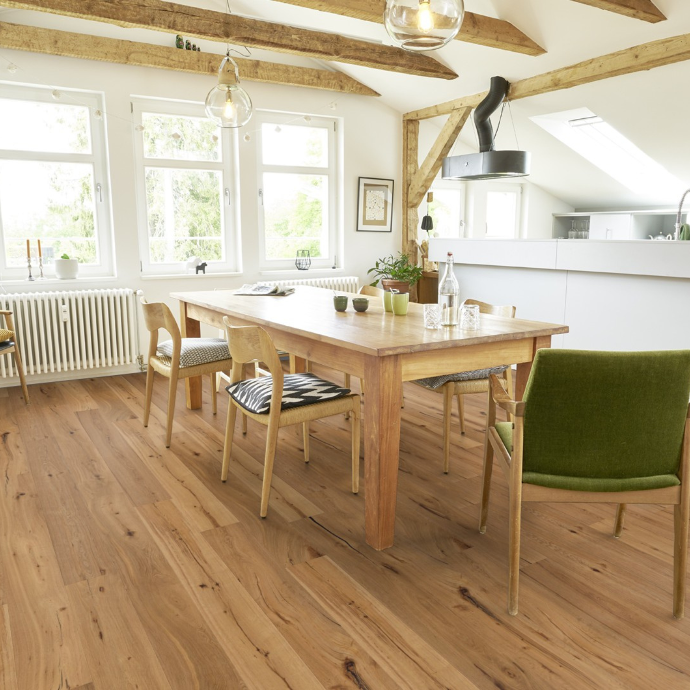 »Eiche Zermatt« 3-Schicht Fertigparkett 1m²