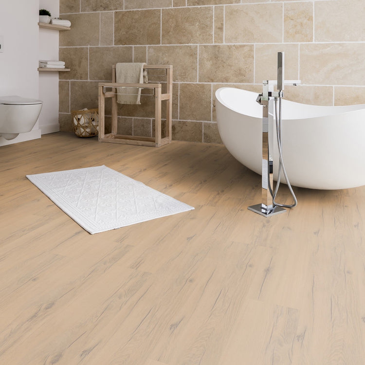 Klick-Vinyl in braun mit Holzoptik