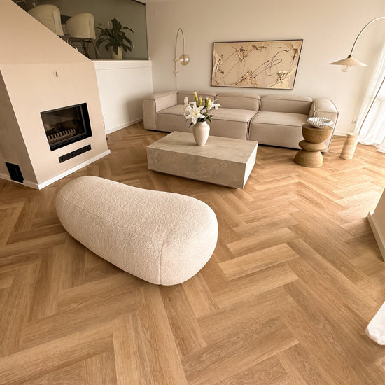 »Eiche Oleander« Fischgrät Klebevinyl 1m²