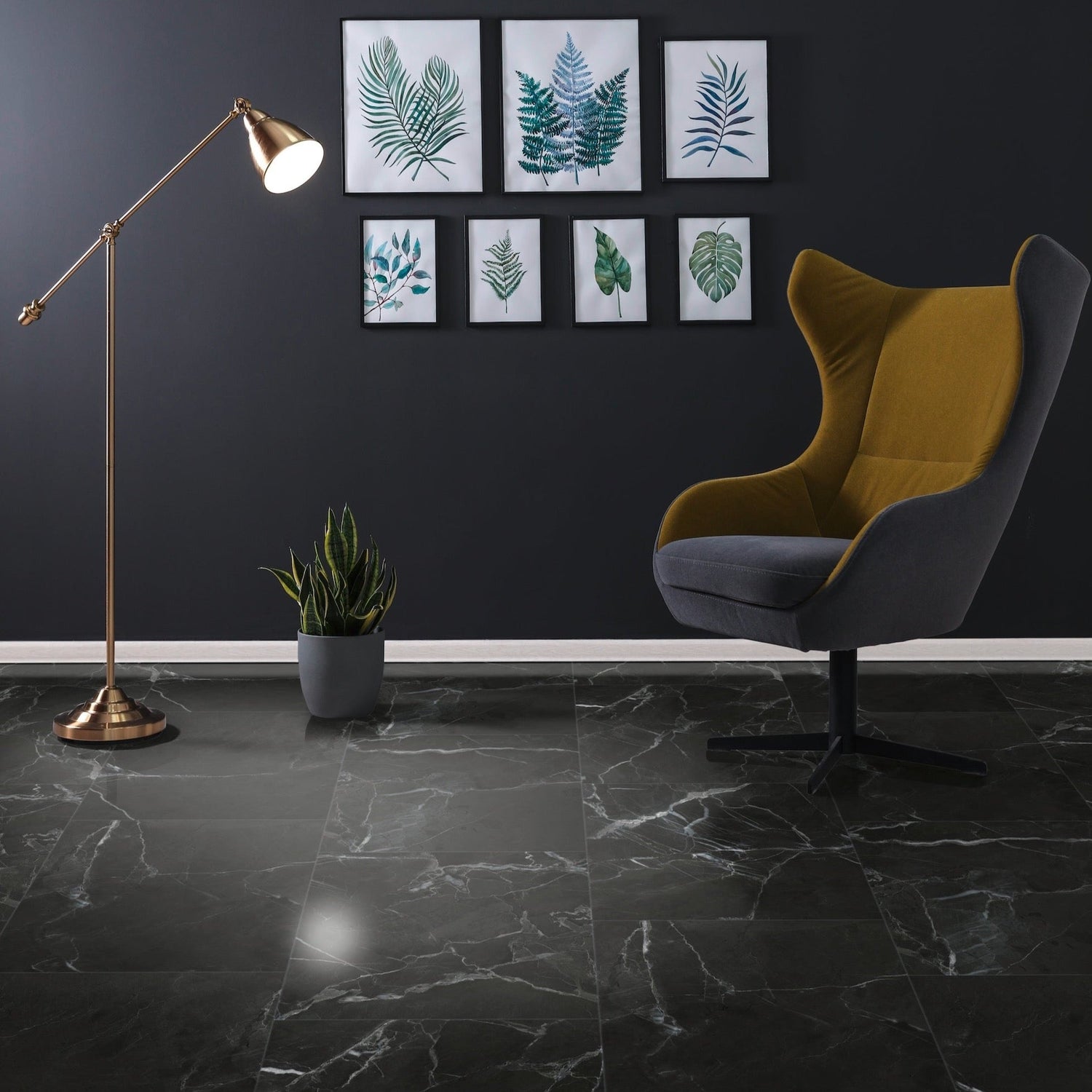 »Midnight Gloss« Klick-Vinylboden 1m²