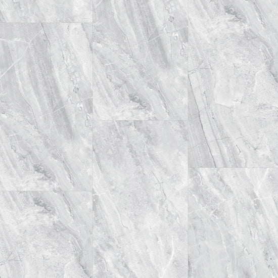 Klick-Vinyl Fliese in Hochglanzoptik hellgrau