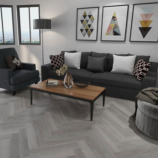 »Eiche Sago« Fischgrät Klebevinyl 1m²