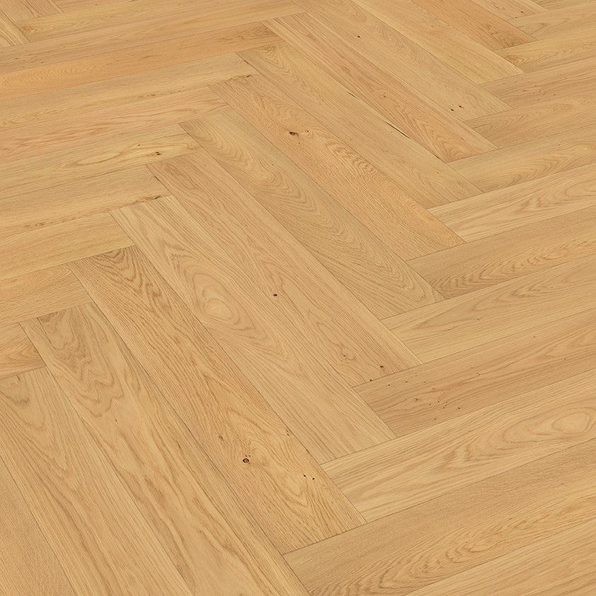 Fertigparkett in hellbrauner Fischgrät Optik»Eiche Belchen« 3-Schicht Fertigparkett Struktur