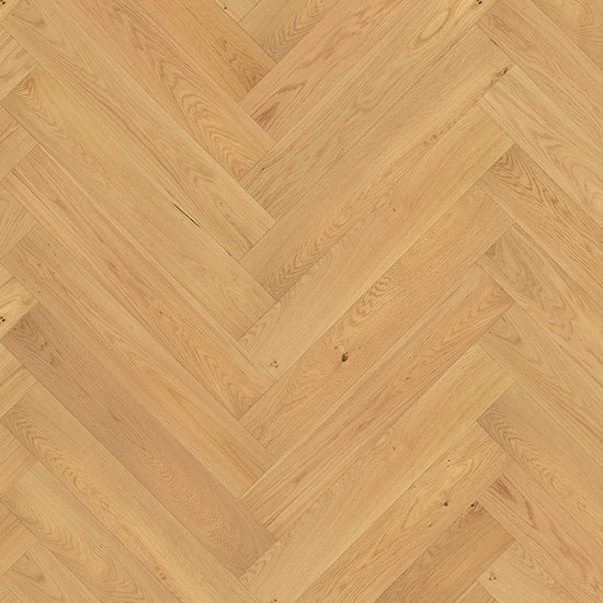 Fertigparkett in hellbrauner Fischgrät Optik»Eiche Belchen« 3-Schicht Fertigparkett draufsicht