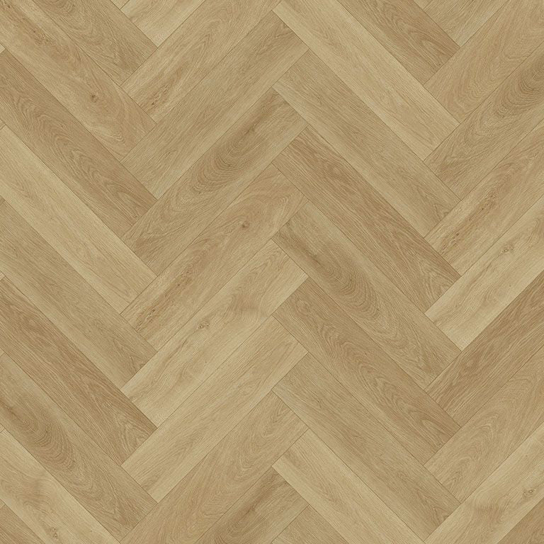 Draufsicht modernes Fischgrät-Design in Beige