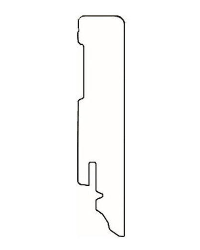 White skirting board