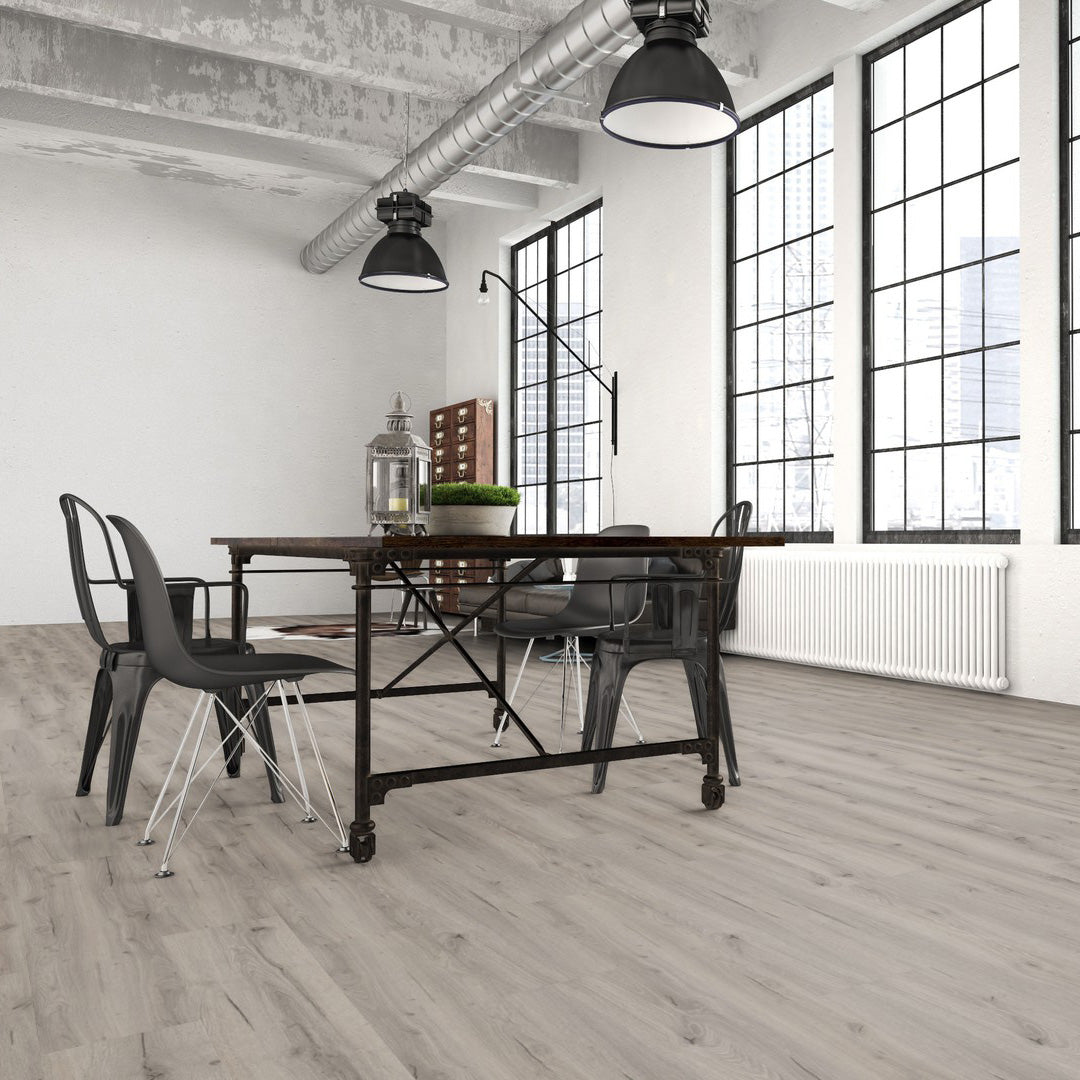 Klick-Vinyl Design in grau/braun