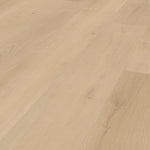 Klick-Vinylboden Beige Hellbraun mit ruhiger Struktur