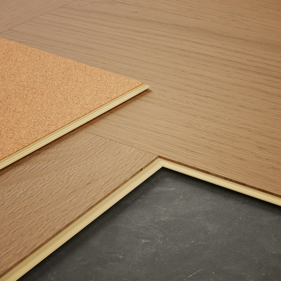 »Honey Oak« Premium Klick-Vinyl Fischgrät