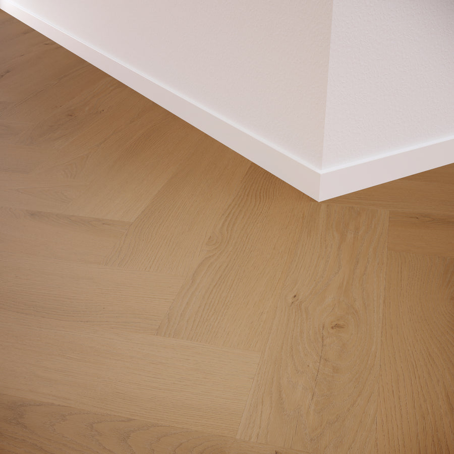 »Honey Oak« Premium Klick-Vinyl Fischgrät