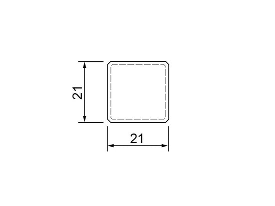 Eckturm weiß (4 Stück)