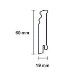Sockelleiste Altberliner Profil Weiß 240cm