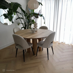 »Eiche Papaya« Klick-Vinylboden Fischgrät 1m²
