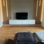 Klick-Vinyl in braun mit Holzoptik