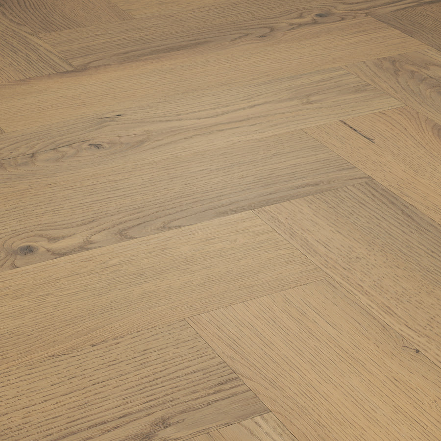 »Light Oak« Premium Klick-Vinyl Fischgrät