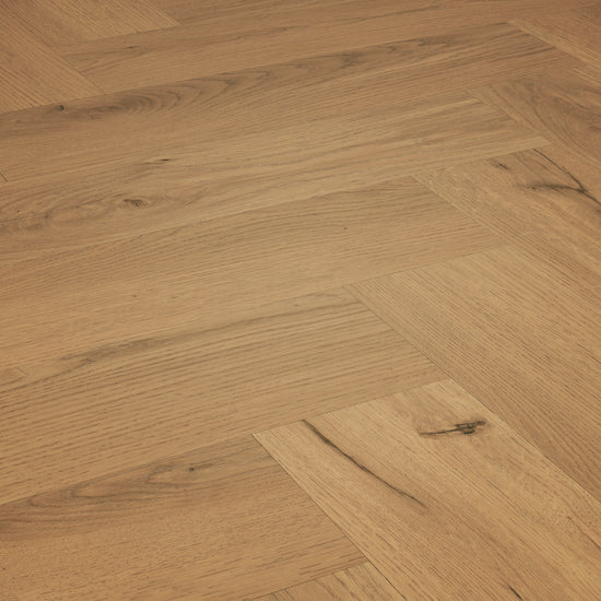 »Honey Oak« Premium Klick-Vinyl Fischgrät