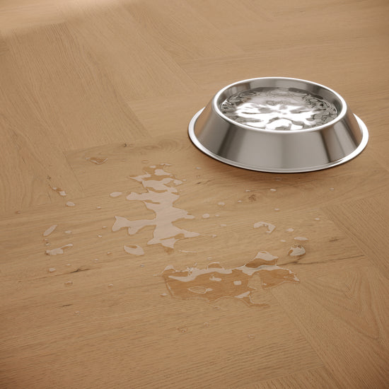 »Honey Oak« Premium Klick-Vinyl Fischgrät