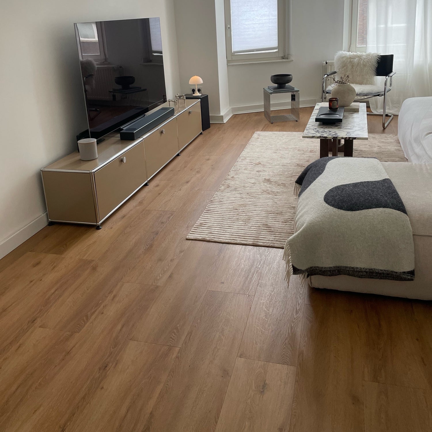 »Eiche Ibiza« SPC Vinylboden Unique Holzoptik Wohnzimmer