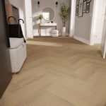 »Light Oak« Premium Klick-Vinyl Fischgrät