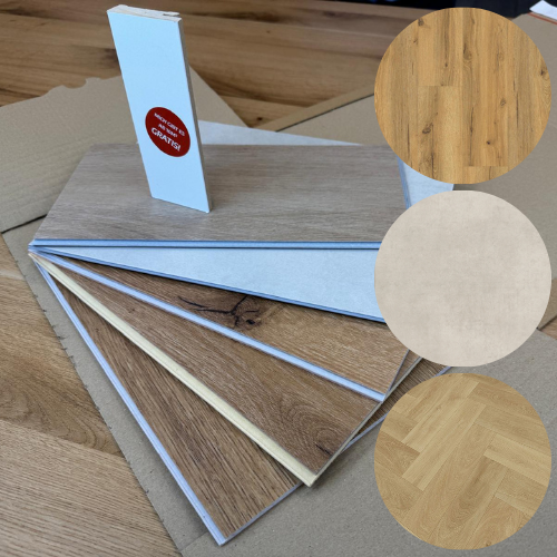 Kostenlose Bestseller-Musterbox (Klick-Vinyl)