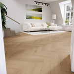 »Natural Oak« Premium Klick-Vinyl Fischgrät