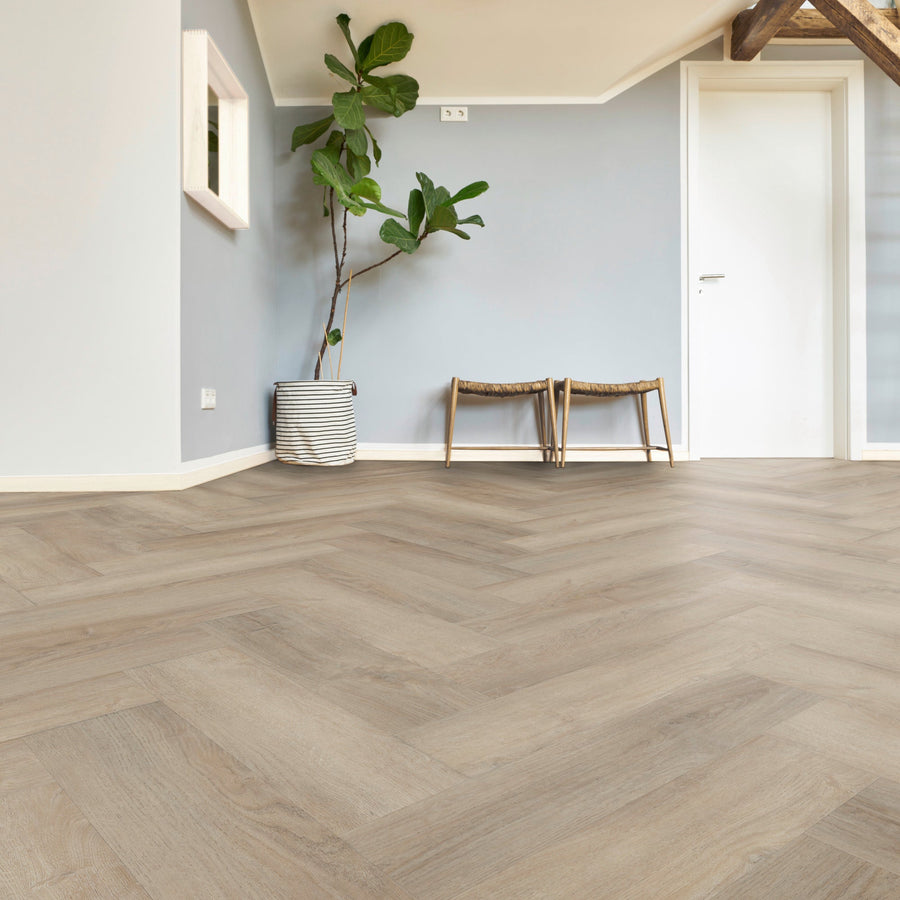 »Mirandus Oak« Premium Klick-Vinyl Fischgrät