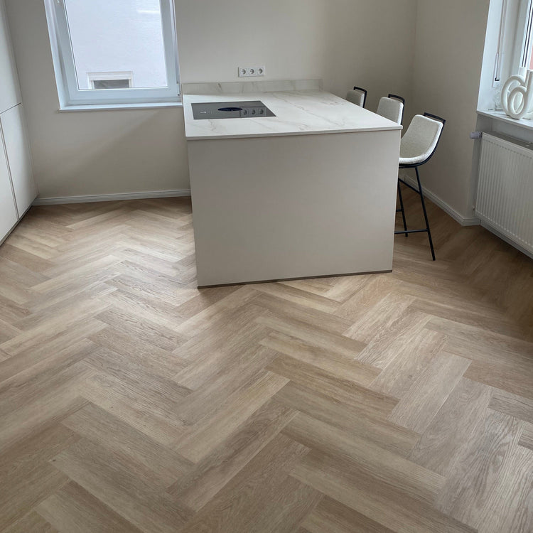 »Eiche Oleander« Fischgrät Klebevinyl 1m²
