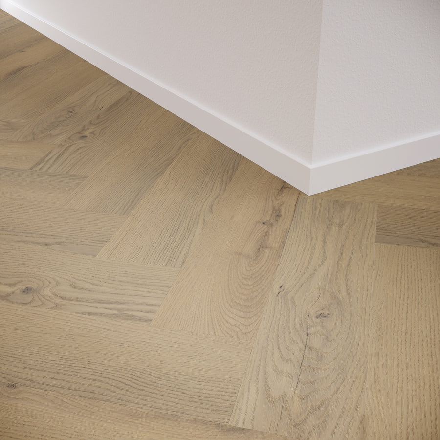 »Light Oak« Premium Klick-Vinyl Fischgrät