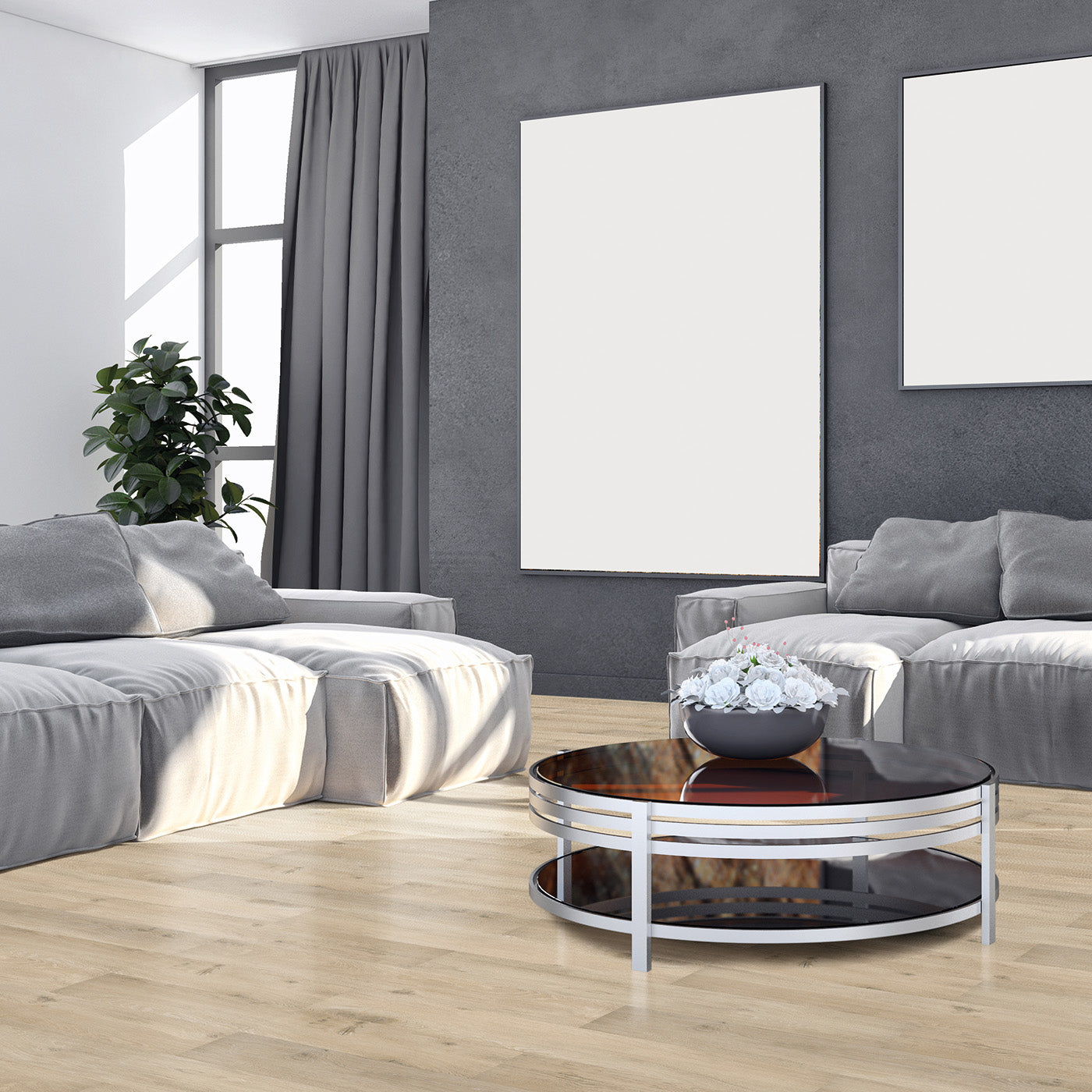  »Eiche Athen« SPC Vinylboden Home Wohnzimmer Holzoptik 