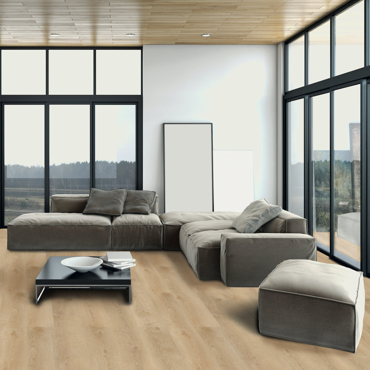  »Eiche Kairo« SPC Vinylboden Home Wohnzimmer Holzoptik