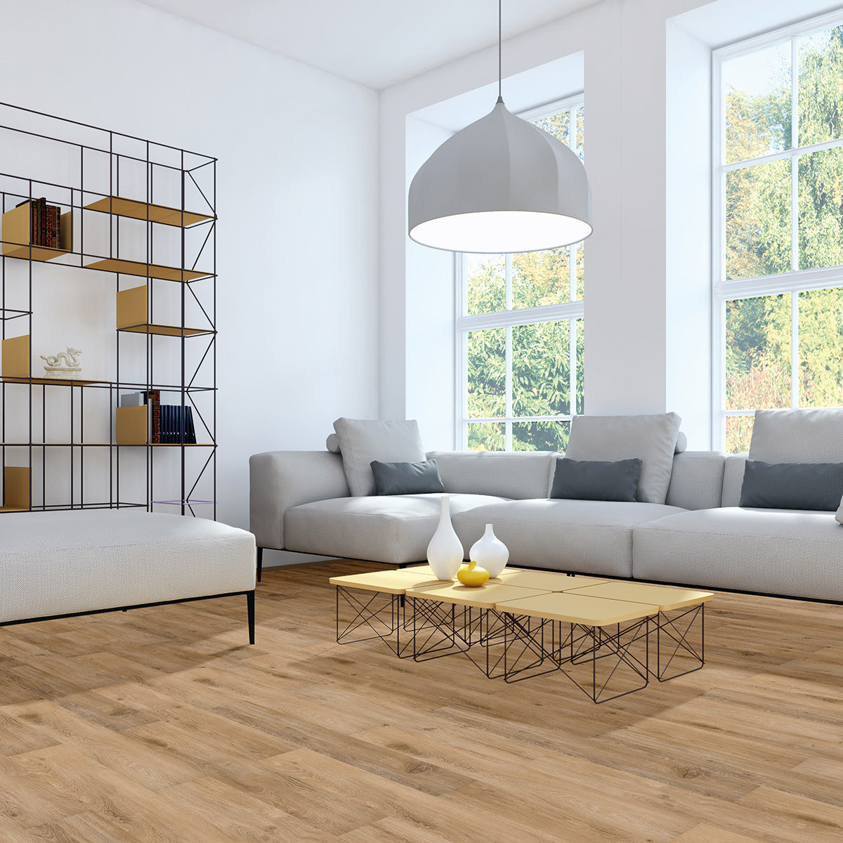 »Eiche London« SPC Vinylboden Home Wohnzimmer in Holzoptik